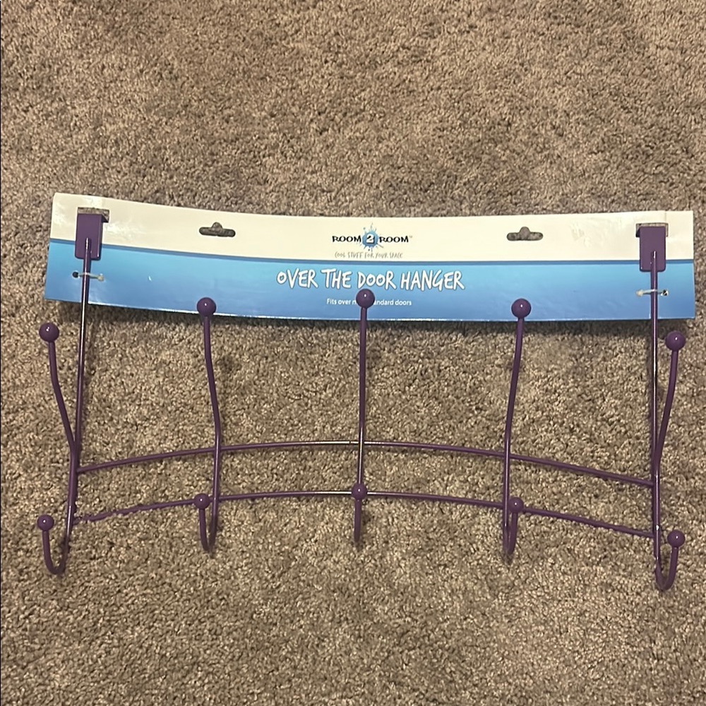 Purple Over the Door Hanger